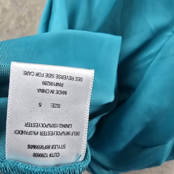 Trixxi Blue Fit & Flare Sleeveless Halter Dress Size 5 - Picture 7 of 9